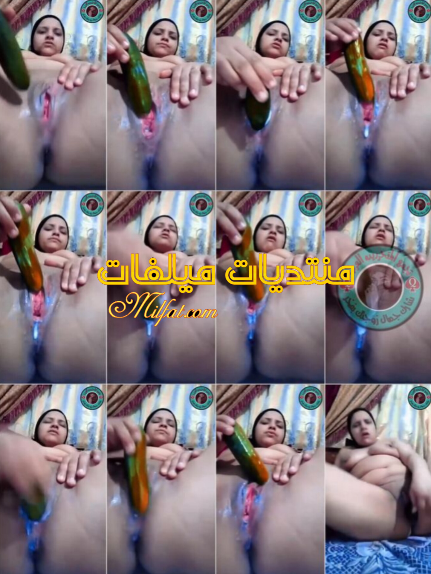 بنوته محجبه فثناوي بتصور راشقه الخياره فكسها وبتقول دخل زبك فكسي