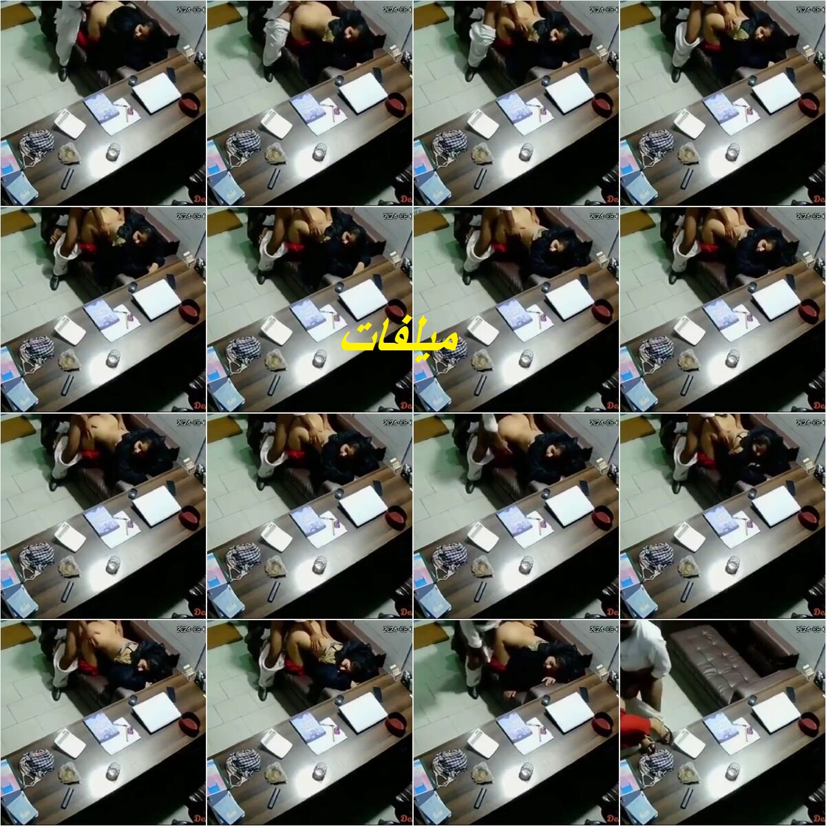 خليجى زانق زبونة فى المكتب وهاتك بوس وتقفيش وقلعها ملط وفشخ كوسها نيك