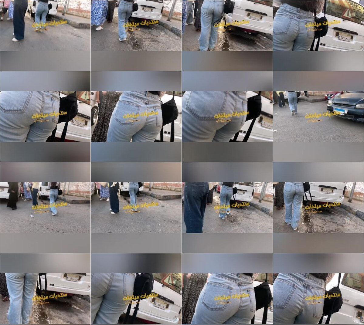 حصري واد هيجان ماشي ورا بت وشغال تصوير فطيزها الملبن