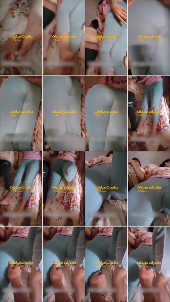 ديوث فاجر داخل علي اخته الاوضه وبيصور طيزها الملبن ويلعب ف كسها