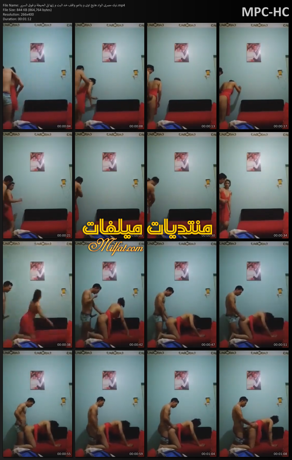 نيك مصرى الواد هايج اوى و بتاعو واقف خد البت و زنها فى الحيطة و فوق السرير