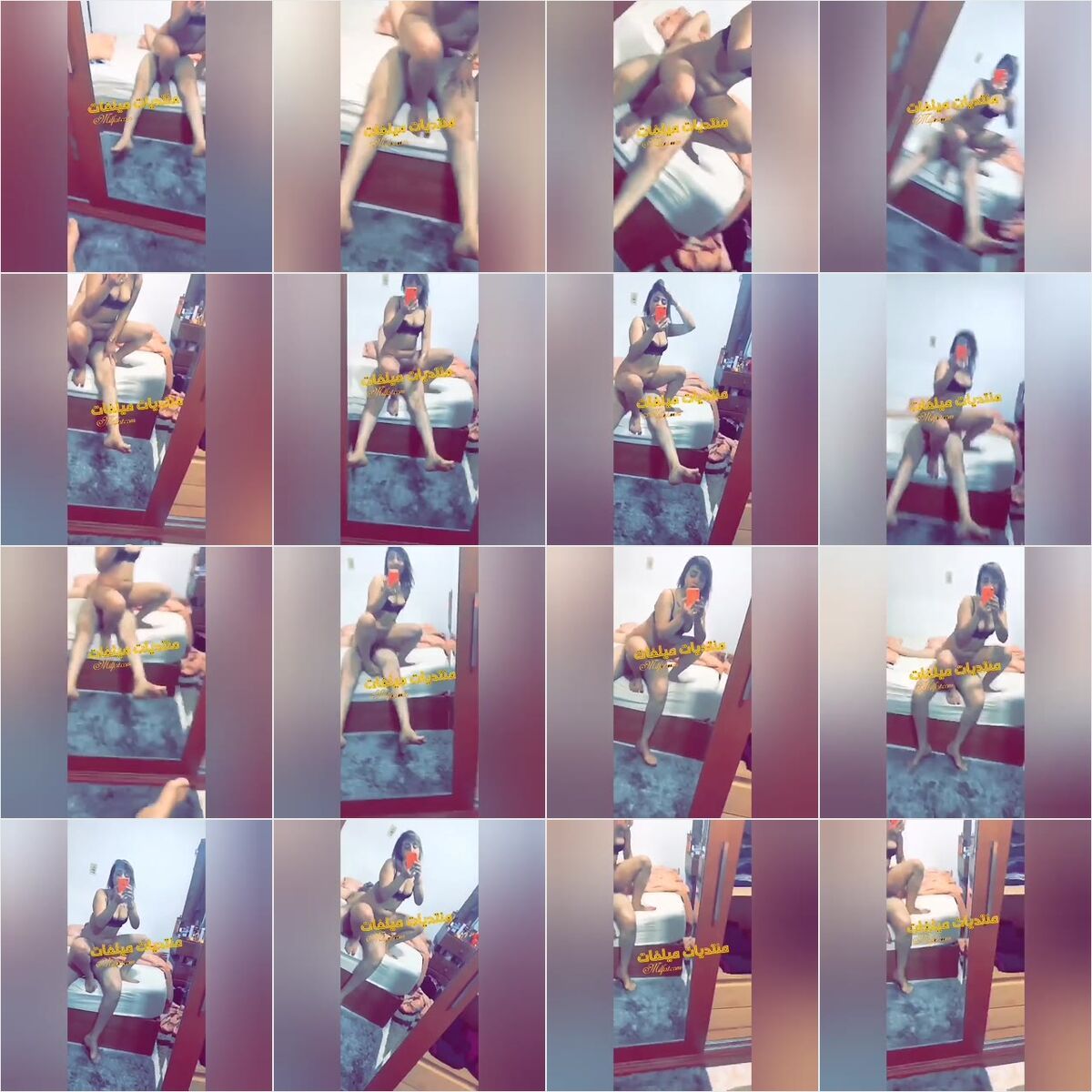 شرموطه خبره قاعده علي زبره حبيبها وبتتنطط عليه وتصور فالمرايا