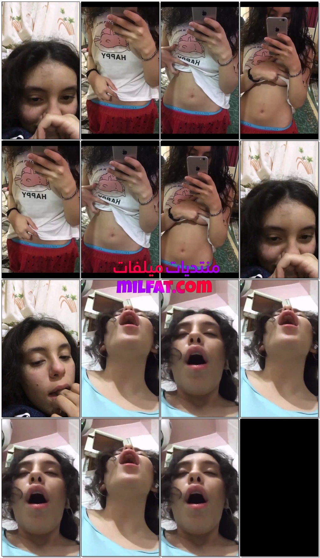 بنوتة حلوة تفرجي حبيبها على بزازها تتشرمط تتأوه