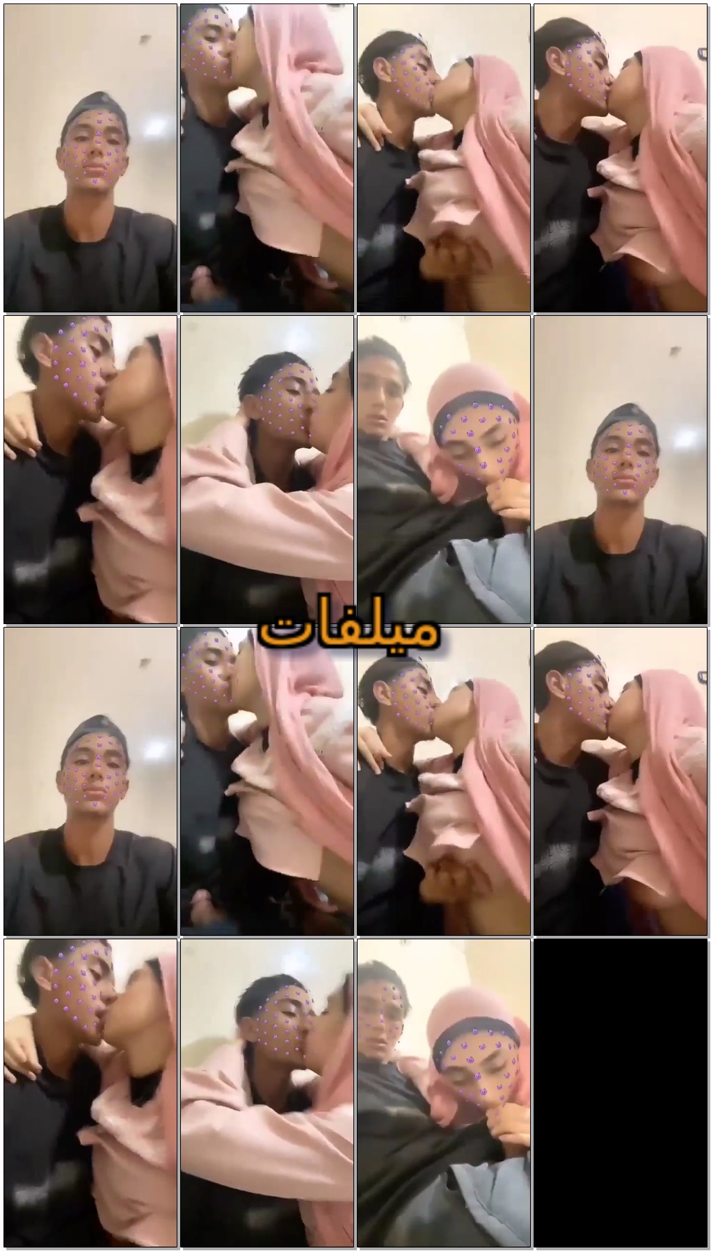 بينت محجبة سكسي تبوس في حبيبها و يلعب ببزازها و تنزل ترضعله