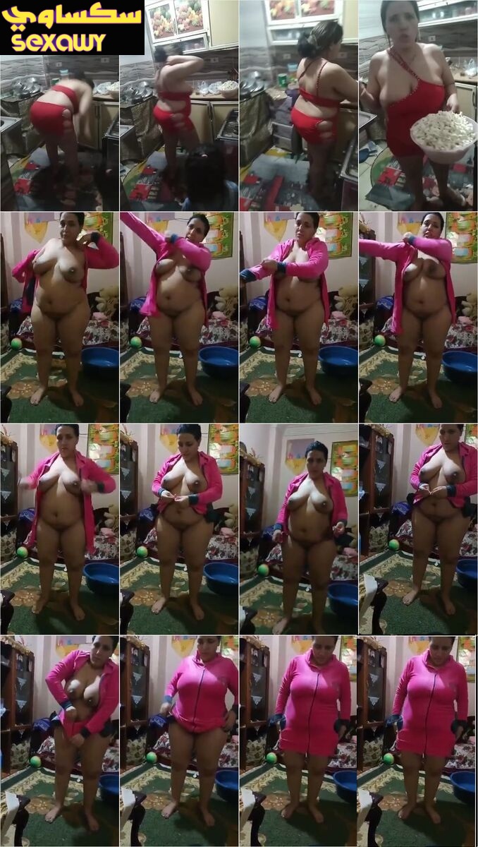 بتغسل المواعين وبتحضر شاى لى عشيقها ولابس طقم بزتها ظاهرة وبيصورها عريانة ملط