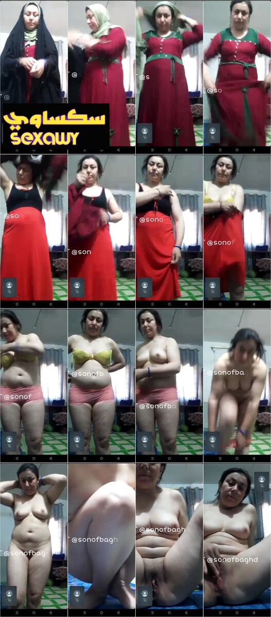 ست شكلها محترم بس لمة بتقلع ملابسها بتطلع شرموطه وبتمتع عشيقها عريانة ملط