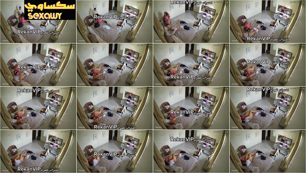 مراته بره البيت وحاطاله كاميرة واتفاجئت بجوزها بينيك الخدامه وبيخلها تمصله زبه