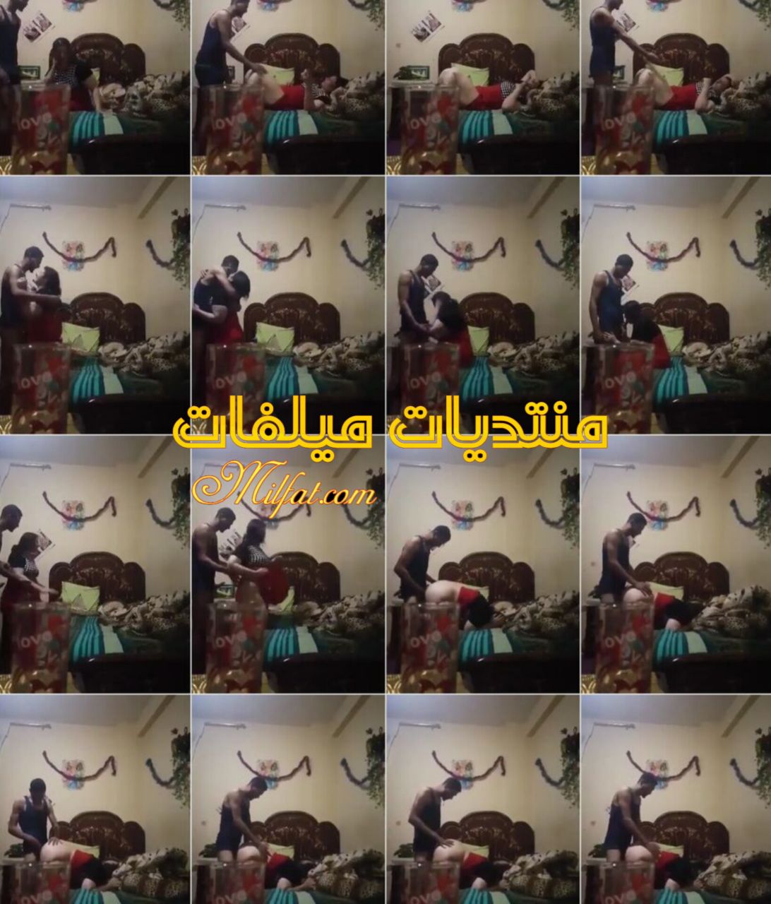 سهره نيك واد هيجان زانق لبوه بلدي علي السرير وبيعشرها فكسها