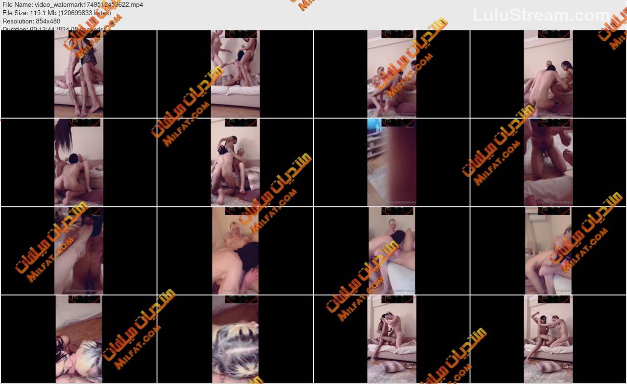 سهره نيك ثلاثى للشرموطه العربيه هيرا وشيميل صاحبتها تانيه ينيكو راجل من اونلى فانز