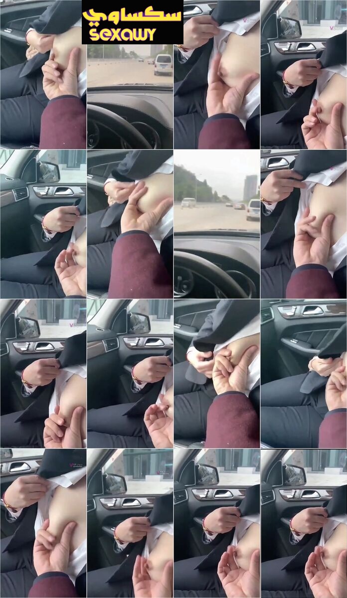 طلعت بزتها فى العربية وهو قعد يقفش ومص فى بتها والبنت هاجت وحلمتها وقفت