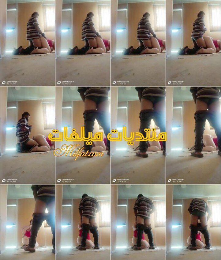 لبوه بلدي مع صنايعي فوق السطح راكبها مسبهاش غير لما جاب لبنه فيها