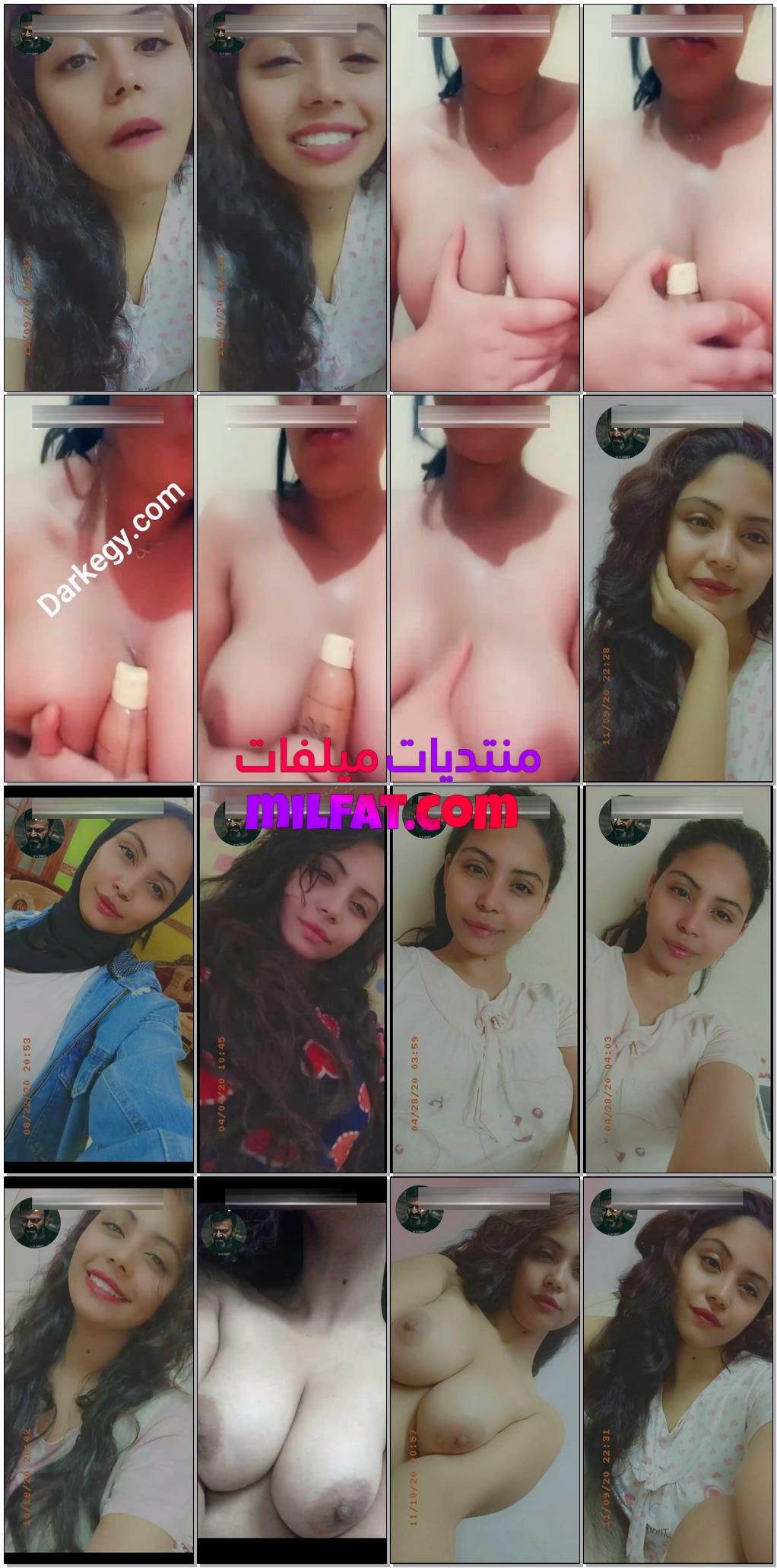 بنوتة محجبة هايجة نار تصور لحبيبها احلى بزاز تتشرمط