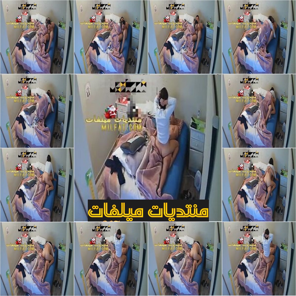 تجسس على زوجة بتتناك من عشيقها ركبت فوق زب عشيقها وهاتك نيك وابنها نايم جنبهم