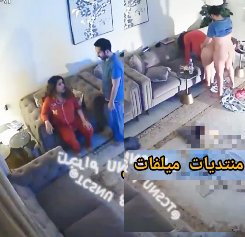 زوجها زبه هاج بالليل خلى مراته تنزله البنطلون وهاتك نيك خلفى فيها على الواقف