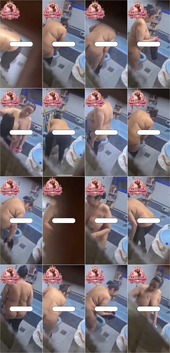 المرا الوسخه بتصور جارتها الحونش البلدى وهى بتستحمى فى الحمام خلصت واستحمت وتصورها وهى بتلبس ساكنه جنبها فى اوضه ع السطح